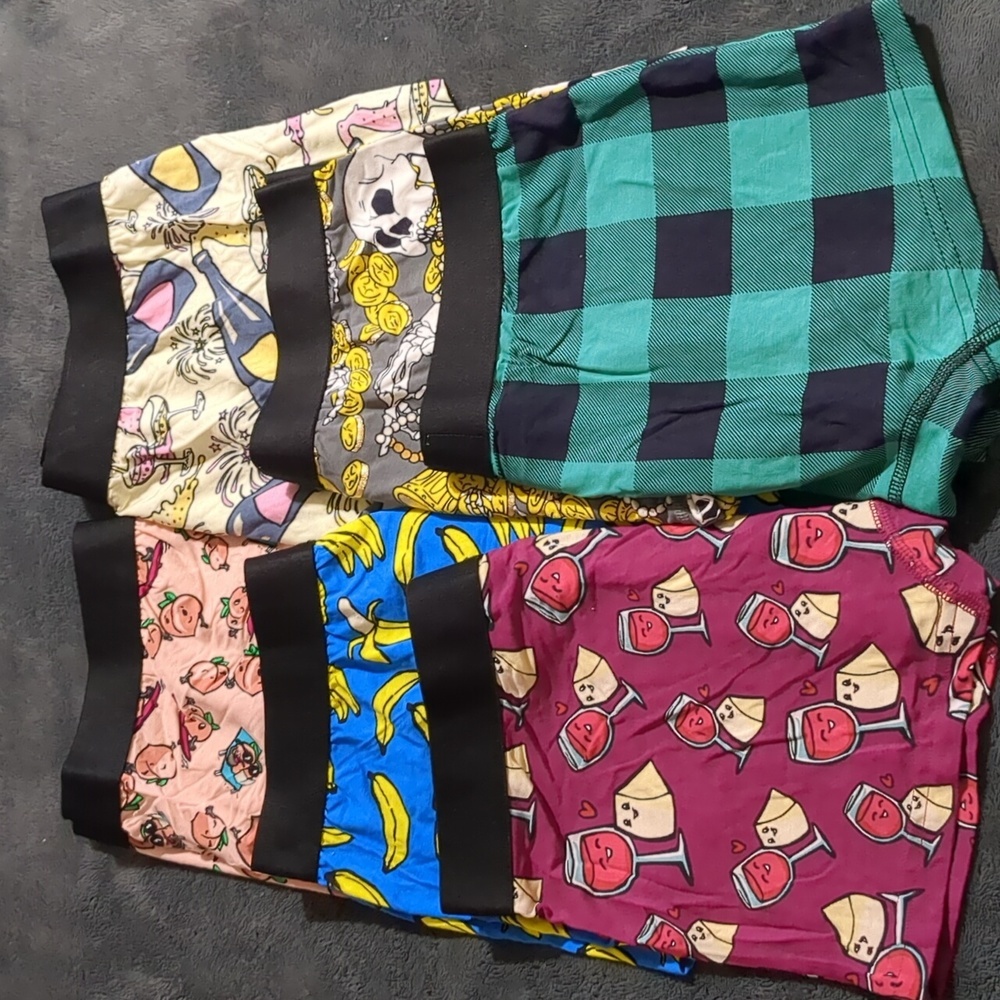Me Undies 6 pairs Pattern trunk briefs Underwear  Men's size Medium NEW